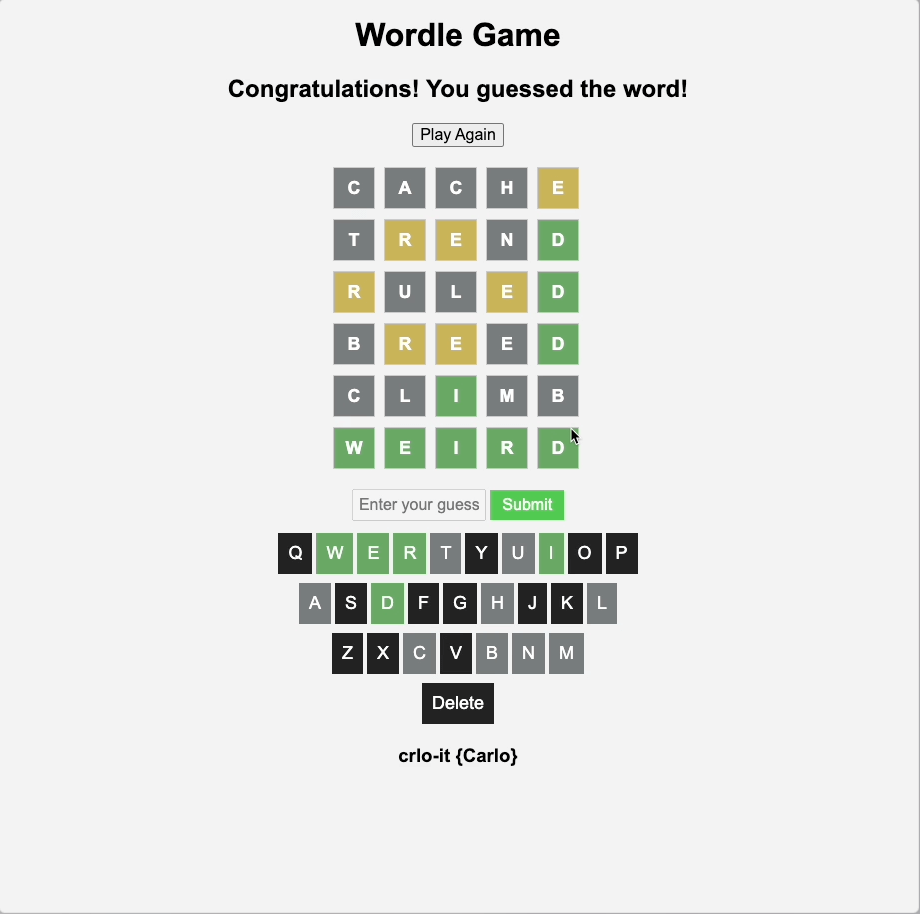 Woordle project